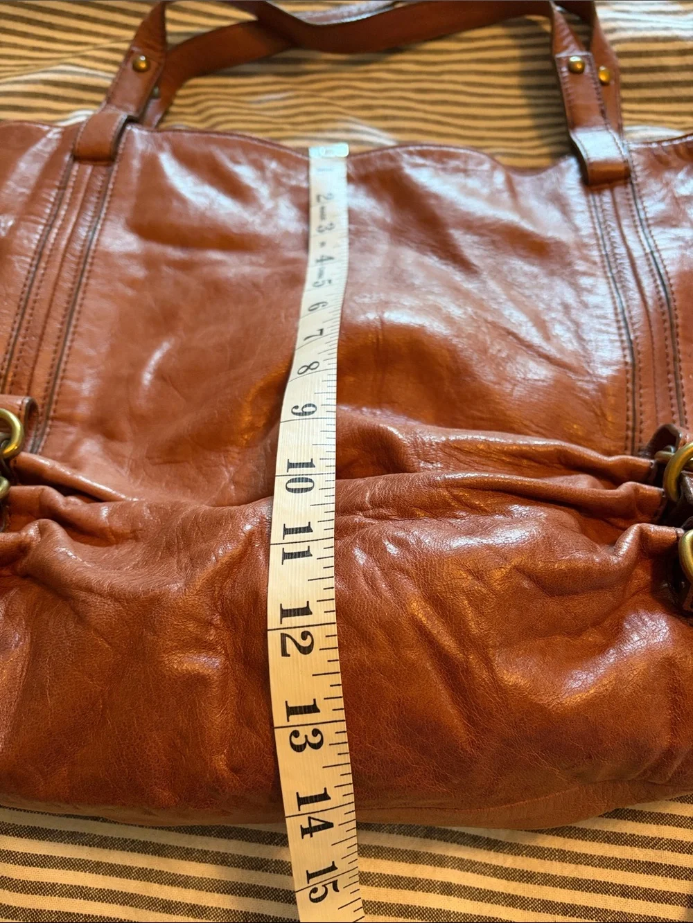 Kooba Rustic Brown Leather Hobo Bag